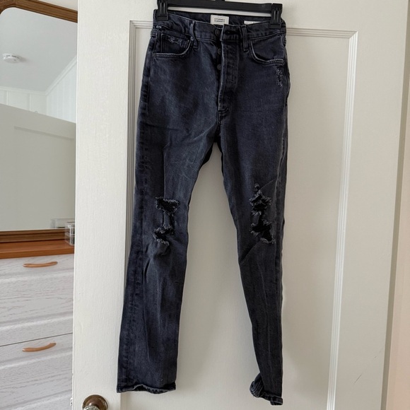 Citizens of Humanity Charlotte High Rise Straight Jeans in Happy Hour Black 23 - Picture 3 of 10